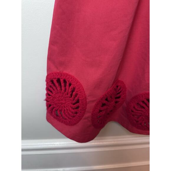 Elexiay Kogi Crochet Embellished A-Line Minidress red Size L NWT READ - Picture 12 of 16
